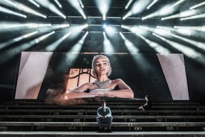 Jamie Lloyd (director), Nick Ward (video systems and programmer), David Anderson (camera supervisor) – Evita